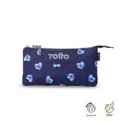 TOTTO - Estuche Multiuso Tablero Glitter Pequeña Azul Mujer