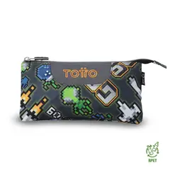 TOTTO - Estuche Multiuso Tablero Pequeña Gris Hombre