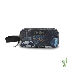 TOTTO - Estuche Escolar Mediana para Hombre Cinta Pro Negra