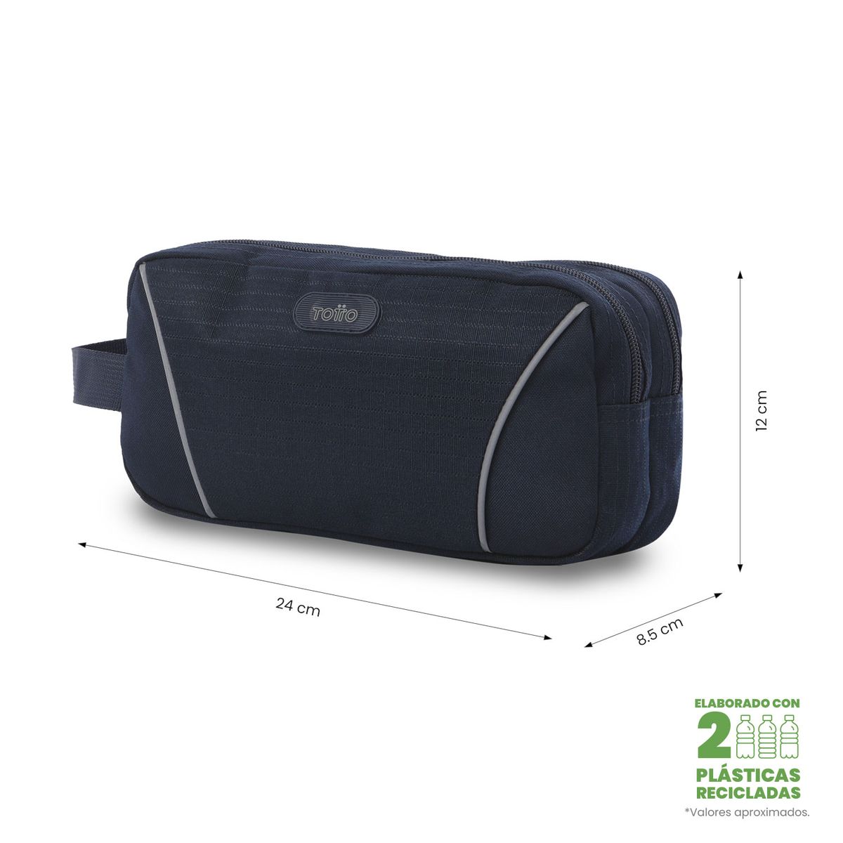 TOTTO - Estuche Multiuso Klass 2.0 Grande Azul