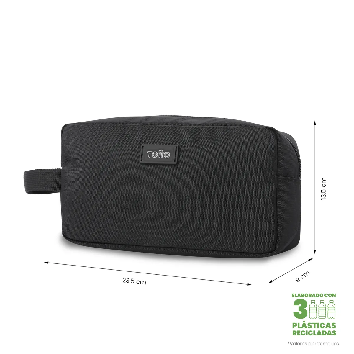TOTTO - Estuche Multiuso Trik Mediana Negra