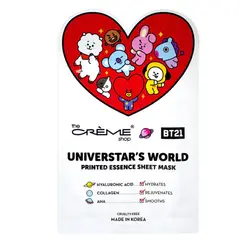 THE CREME SHOP - The Crème Shop Mascarilla de tela con esencia BT21 UNIVERSTAR’S WORLD