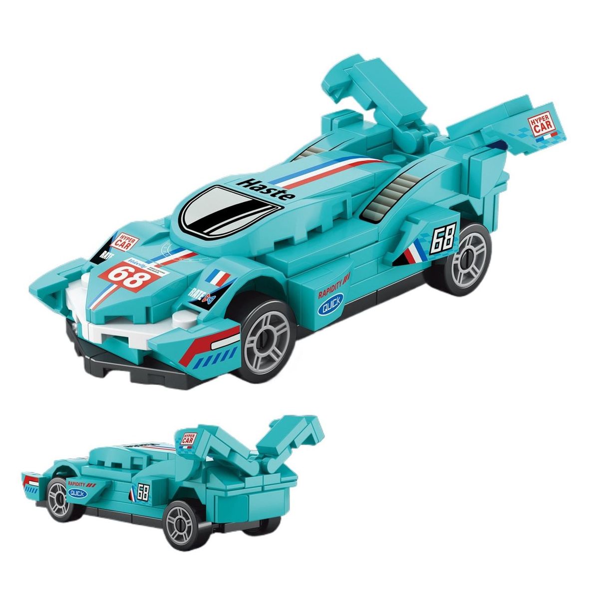 TIOZONEY - Juguete para Niños Auto Celeste Armable