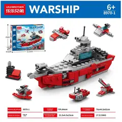 TIOZONEY - Juguete para Niños Barco Rojo Armable