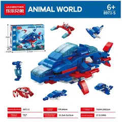 TIOZONEY - Juguete para Niños Animal Azul Armable
