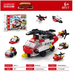 TIOZONEY - Juguete para Niños Helicóptero Bombero Armable