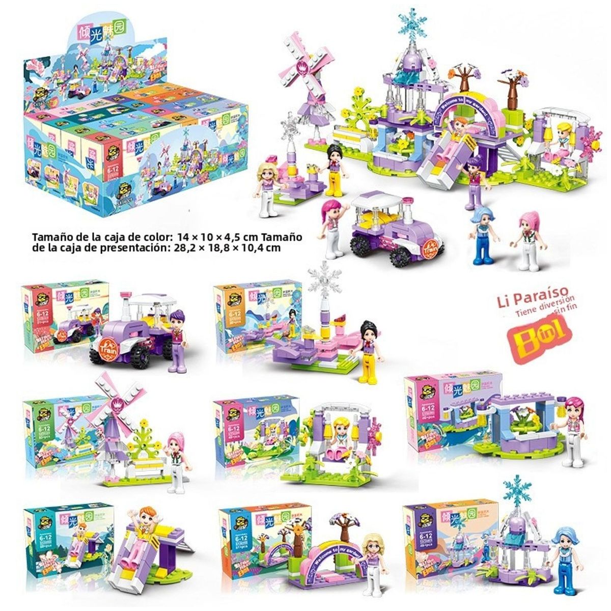 TIOZONEY - Juguete Para Niños Set de Ciudad de Diversión Armables