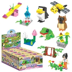 TIOZONEY - Juguete Para Niños Set de Jardinera con Animales Armables