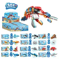 TIOZONEY - Juguete Para Niños Set de Animales Acuáticos Armables
