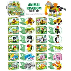 TIOZONEY - Juguete Para Niños Set de Animal Kingdom Armables