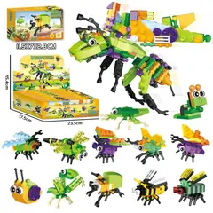 TIOZONEY - Juguete Para Niños Set de Mundo de Insectos Armables