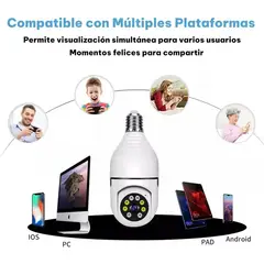 GENERICO - Camara jortan 9296 de bombilla e27 app Yoosee