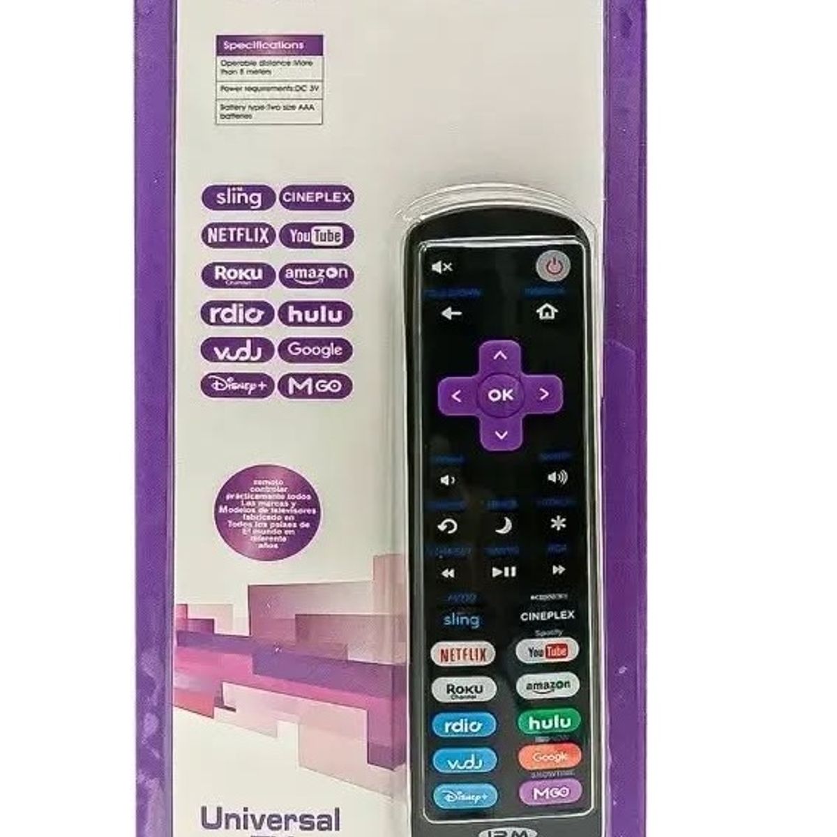 GENERICO - Control remoto compatible con roku universal