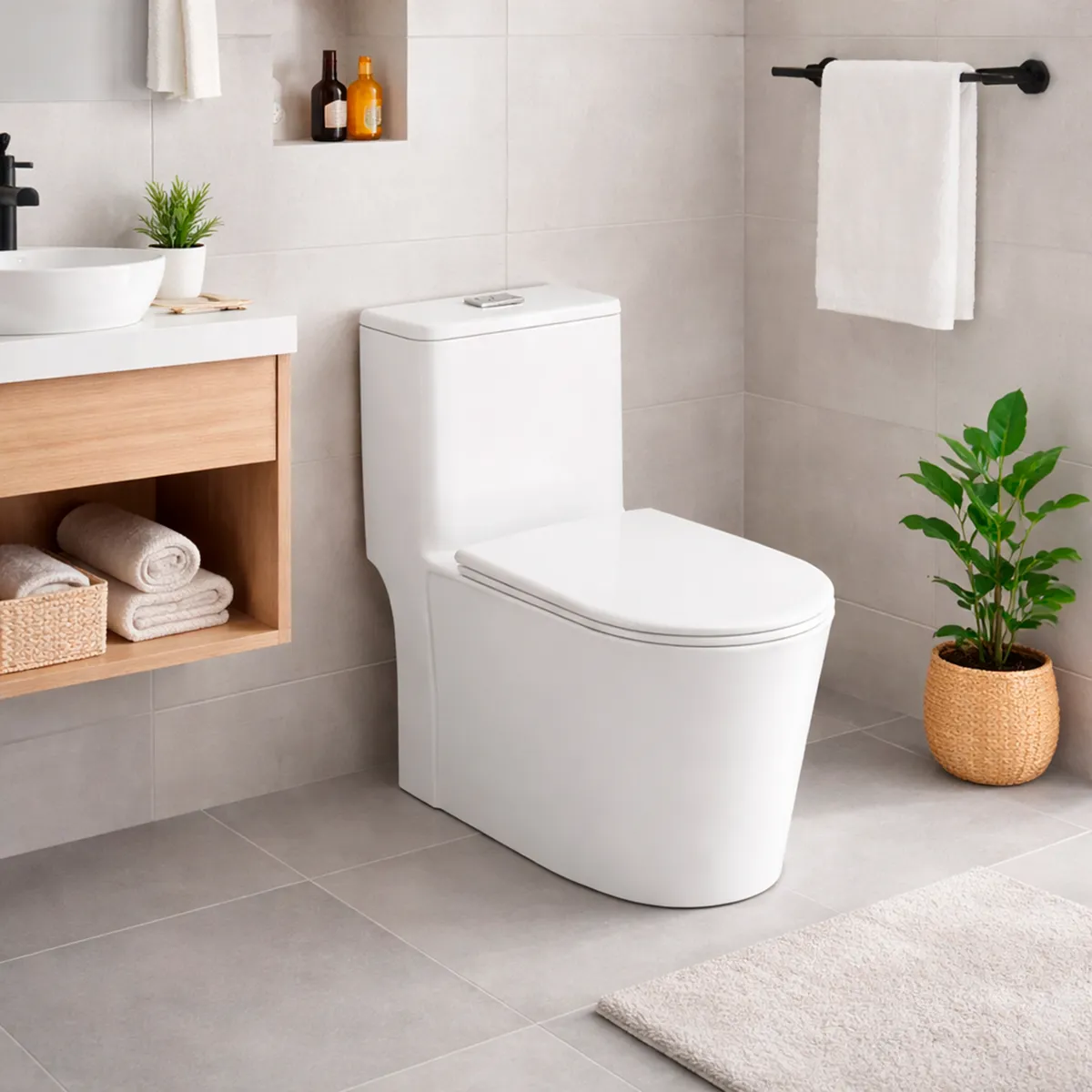 JOYTEK - WC One Piece Joytek Demarks 2058 Descarga a Piso 30 cm