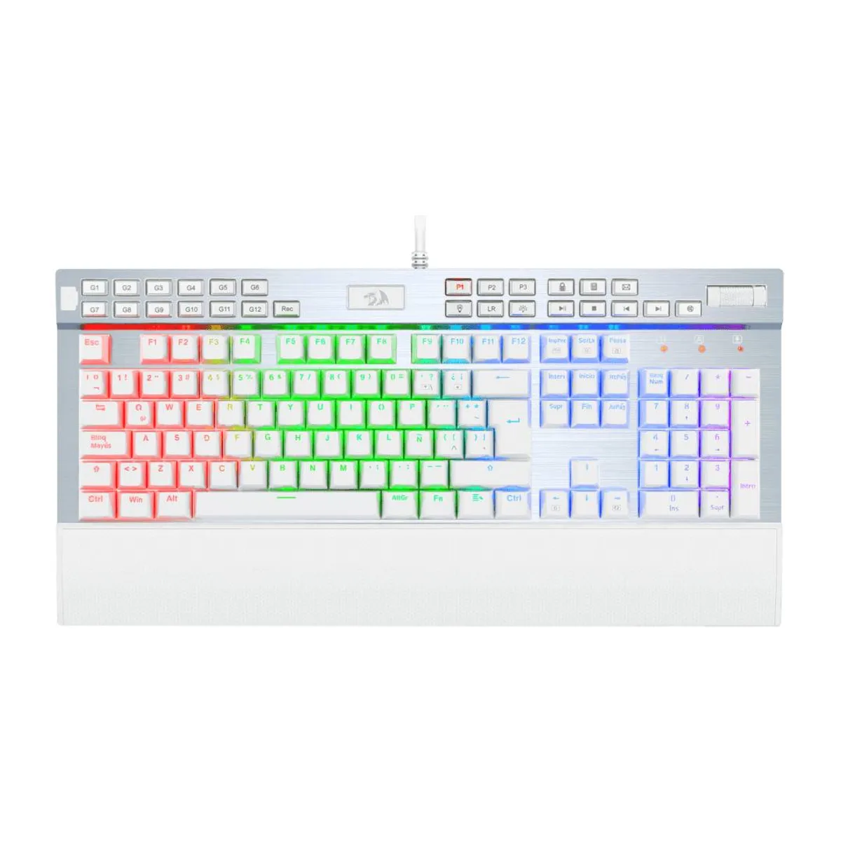 REDRAGON - Teclado Redragon Yama White - Switch Purple, Español