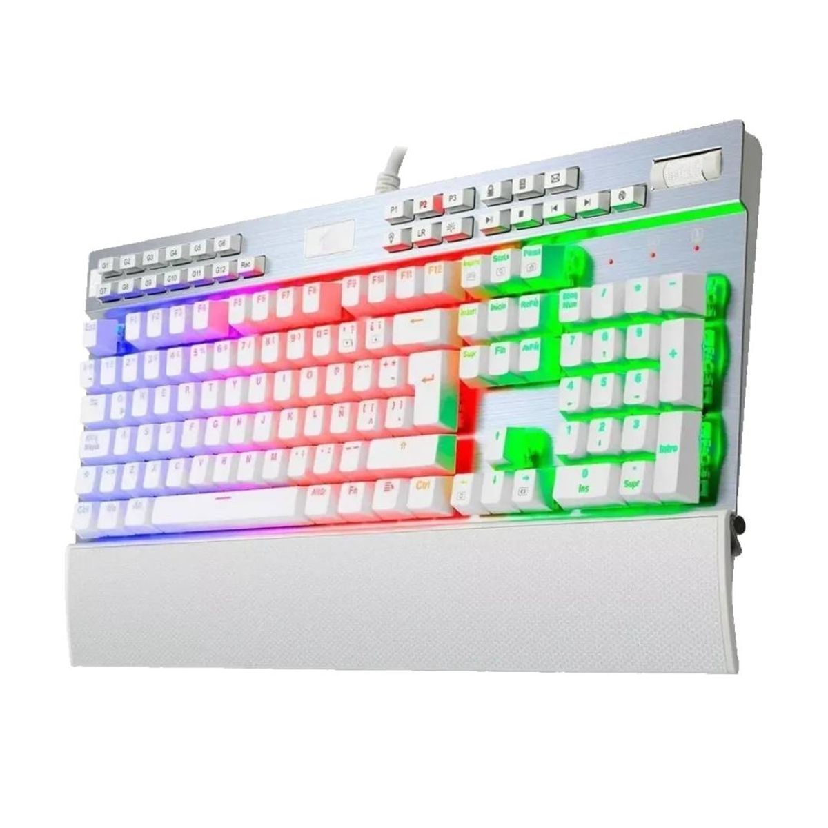 REDRAGON - Teclado Redragon Yama White - Switch Purple, Español