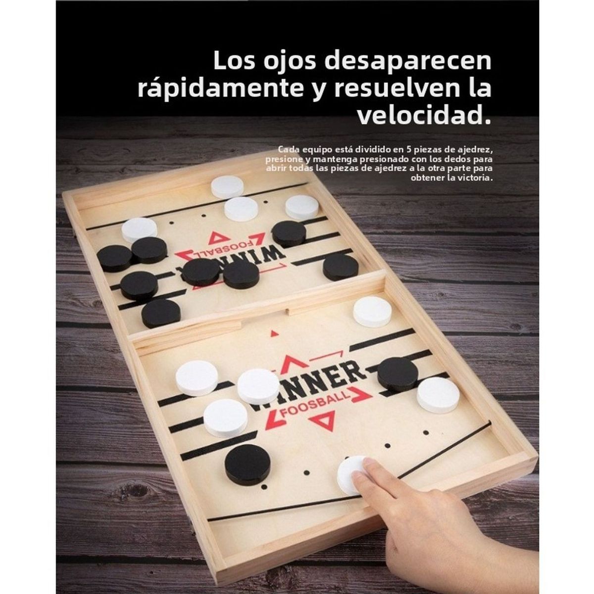 TIOZONEY - Juego de hockey de mesa con tirachinas