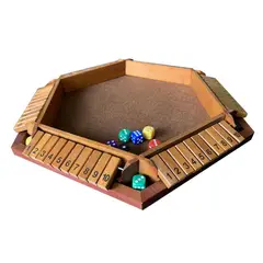 TIOZONEY - Juego de dados en caja de madera
