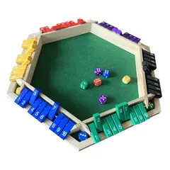 TIOZONEY - Juego de dados en caja de madera