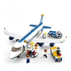 TIOZONEY - Juguete Educativo Modelo City Cargo Plane Building Blocks