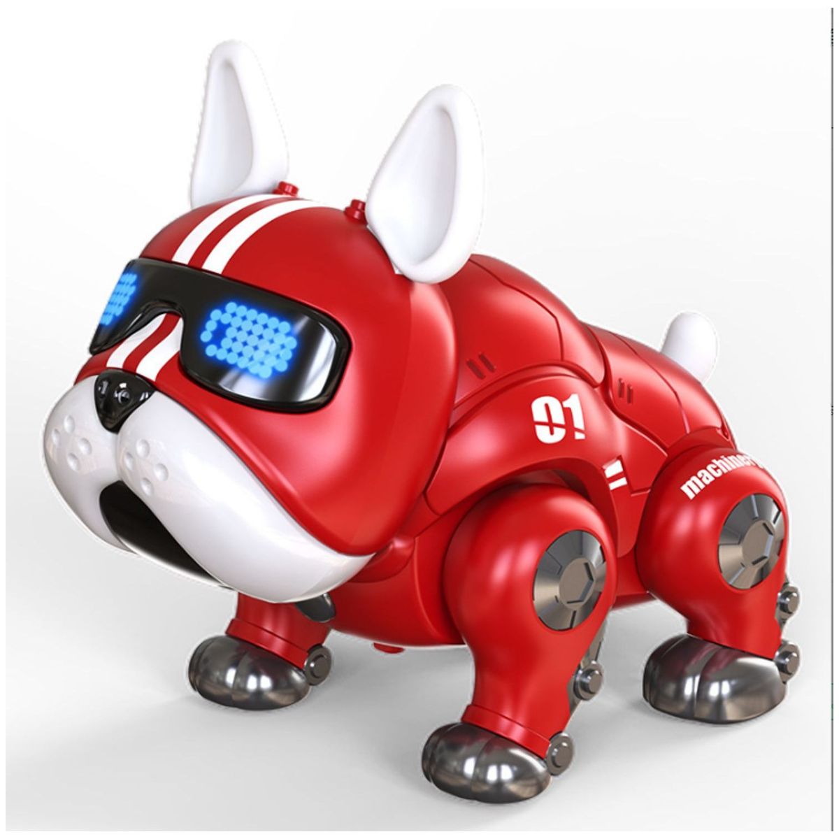 TIOZONEY - Robot de Bulldog de música de baile para niños