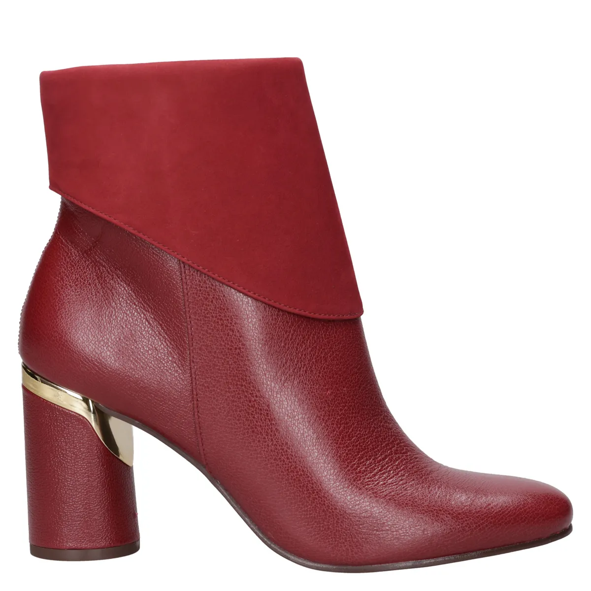 MINGO - Botín Mujer Formal Rojo} Mingo