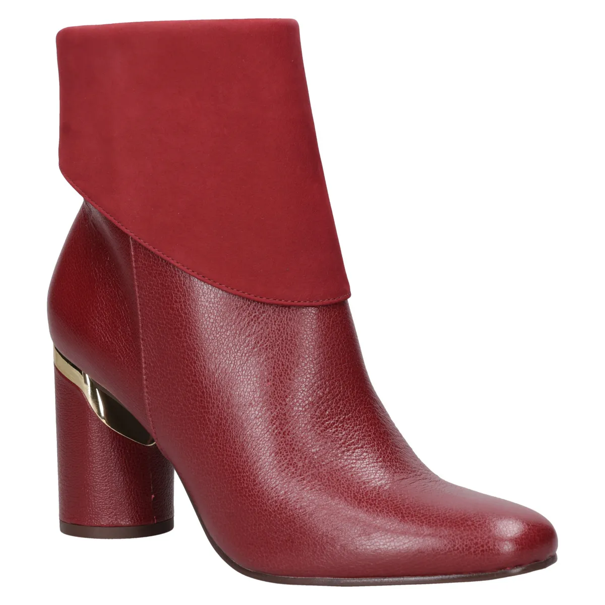 MINGO - Botín Mujer Formal Rojo} Mingo