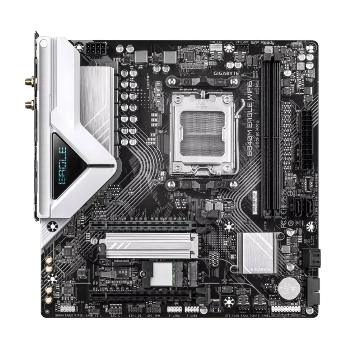 GIGABYTE - Placa Madre Gigabyte B840M EAGLE WIFI6 - AM5, DDR5, mATX