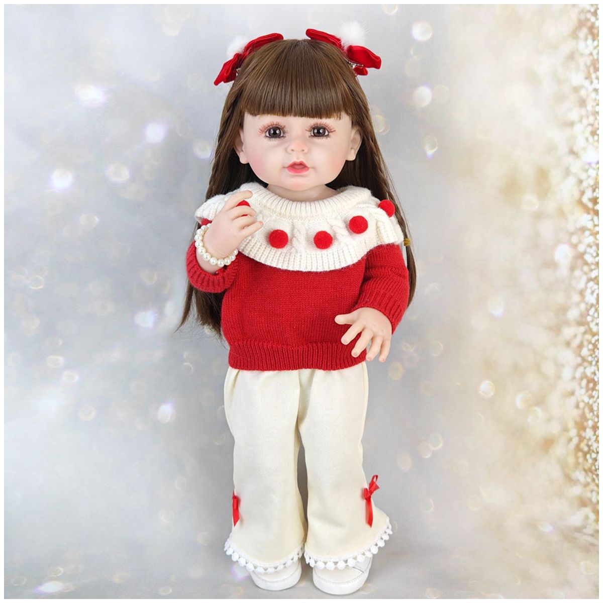 TIOZONEY - Muñeca bebe reborn vinilo de silicona juguetes para 55cm