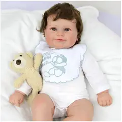 TIOZONEY - Muñeca bebe reborn vinilo de silicona juguetes para 50cm