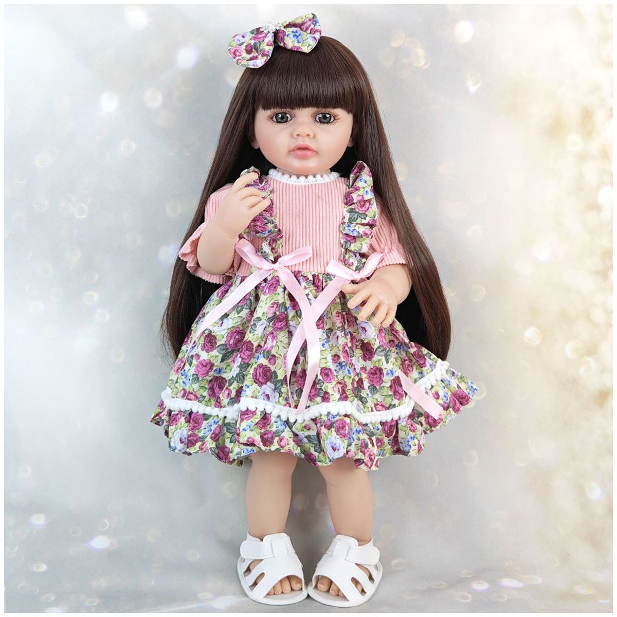 TIOZONEY - Muñeca bebe reborn vinilo de silicona juguetes para 55cm