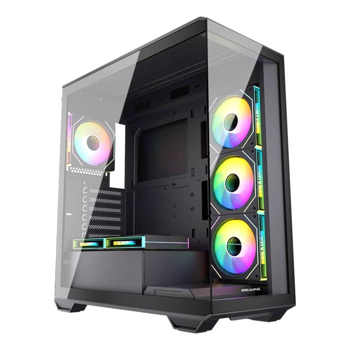 GENERICO - Gabinete Gamer ESGAMING Gilgamesh - Negro, ATX