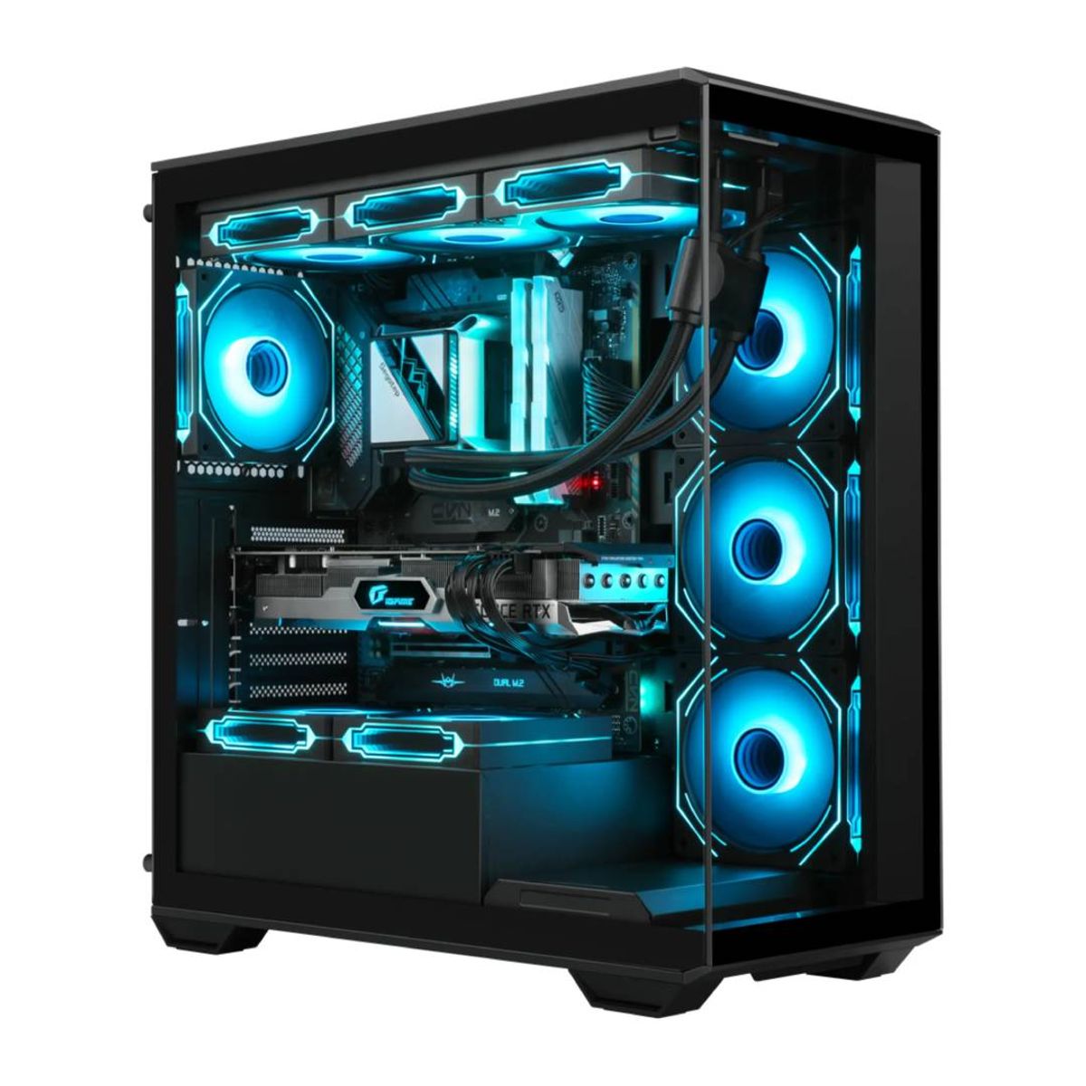 GENERICO - Gabinete Gamer ESGAMING Gilgamesh - Negro, ATX