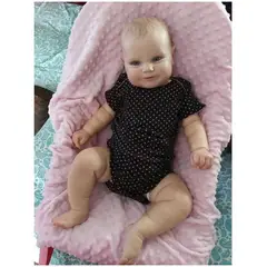 TIOZONEY - Muñeca bebe reborn vinilo de silicona juguetes para 50cm
