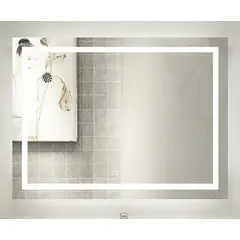 DTD - Espejo Baño con Luz Led, Desempañador Electrico y Touch Control 100 x 80cm
