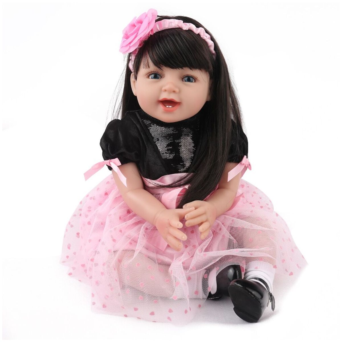 TIOZONEY - Muñeca bebe reborn vinilo de silicona juguetes.