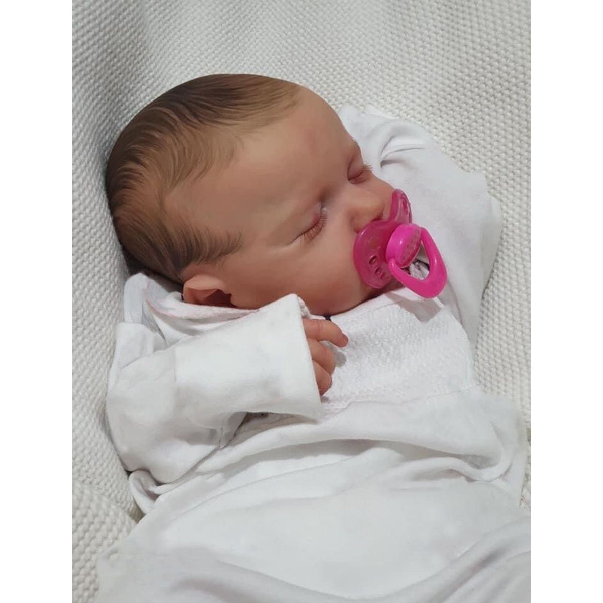 TIOZONEY - Muñeca bebe reborn vinilo de silicona juguetes para 46cm