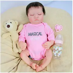 TIOZONEY - Muñeca bebe reborn vinilo de silicona juguetes para 43cm