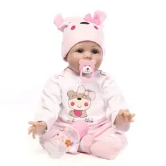 TIOZONEY - Muñeca bebe reborn vinilo de silicona juguetes para 40cm