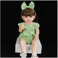 TIOZONEY - Muñeca bebe reborn vinilo de silicona juguetes para 55cm