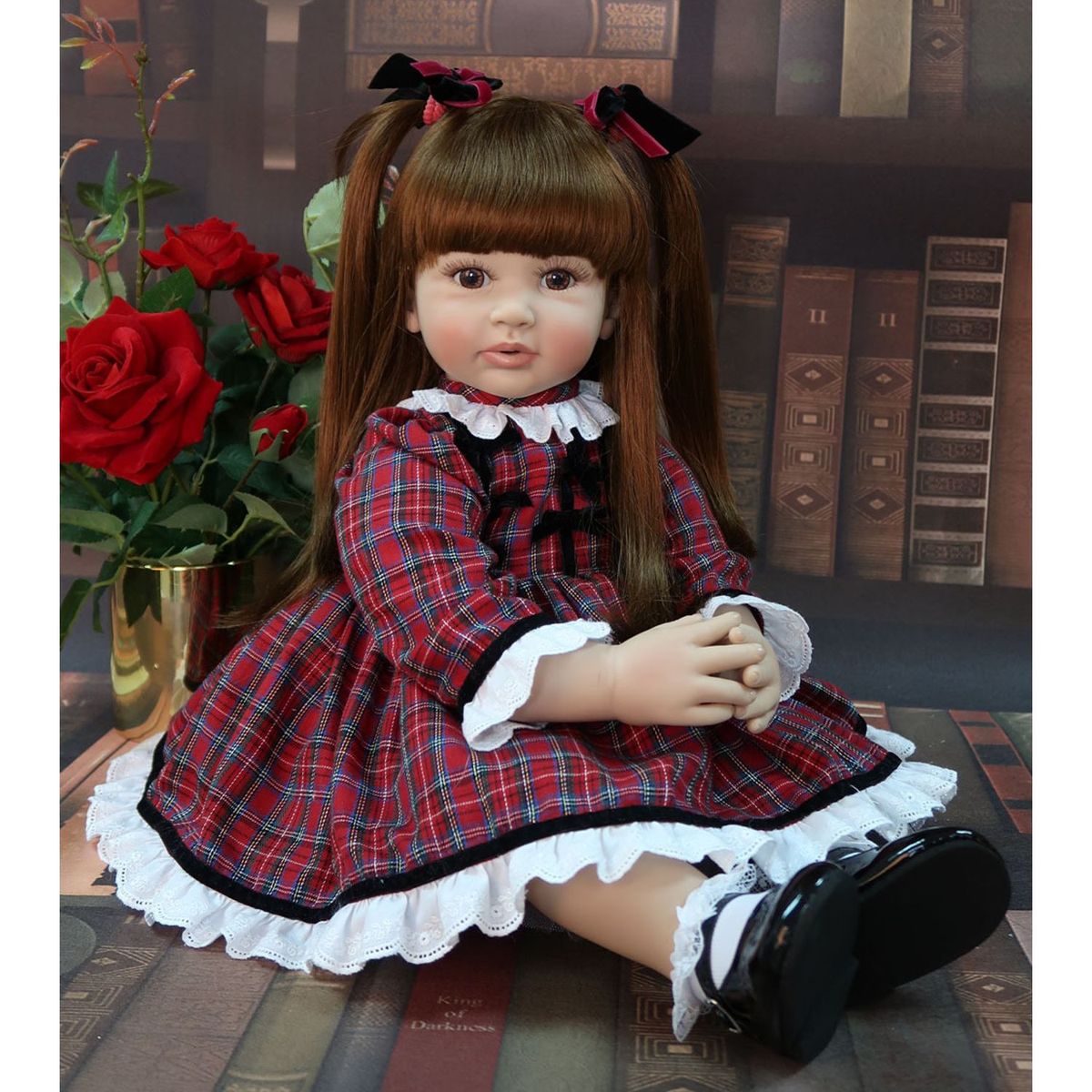 TIOZONEY - Muñeca bebe reborn vinilo de silicona juguetes para 60cm
