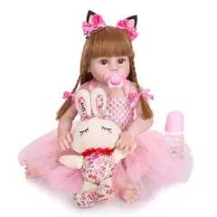 TIOZONEY - Muñeca bebe reborn vinilo de silicona juguetes.