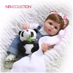 TIOZONEY - Muñeca bebe reborn vinilo de silicona juguetes para 50cm.