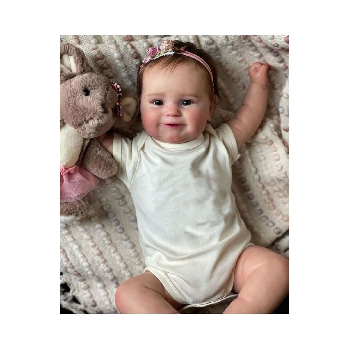 TIOZONEY - Muñeca bebe reborn vinilo de silicona juguetes para 55cm