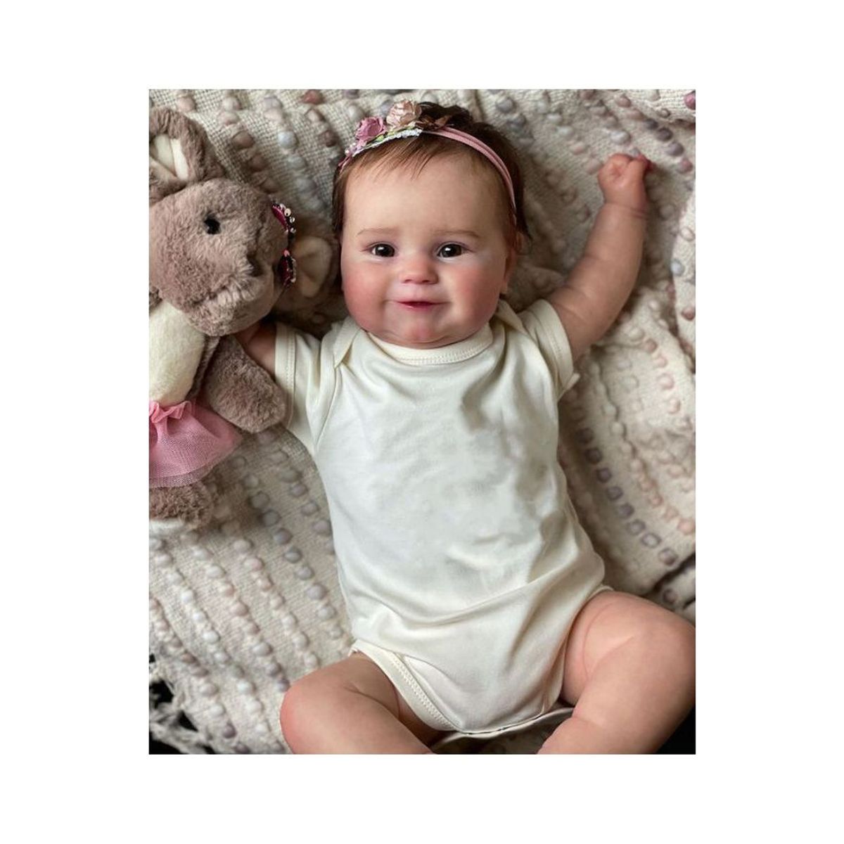 TIOZONEY - Muñeca bebe reborn vinilo de silicona juguetes para 55cm