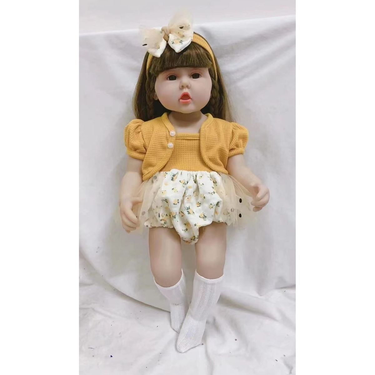 TIOZONEY - Muñeca bebe reborn vinilo de silicona juguetes para 50cm