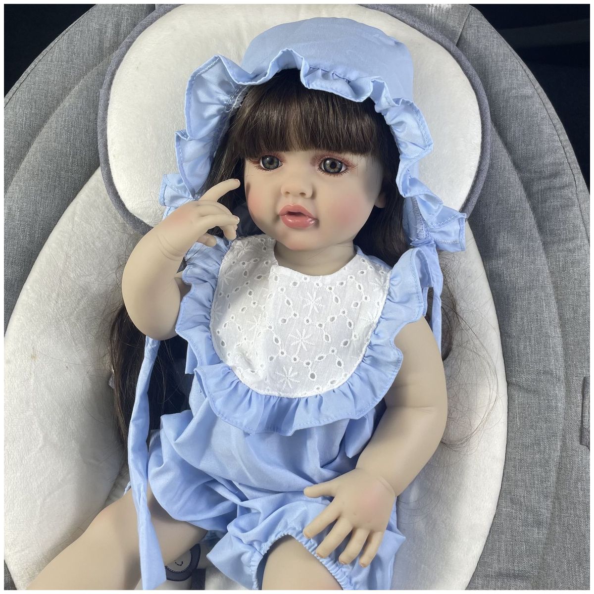 TIOZONEY - Muñeca bebe reborn vinilo de silicona juguetes para 55cm