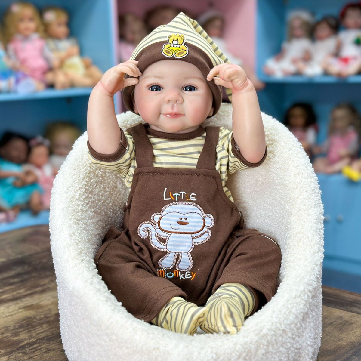 TIOZONEY - Muñeca bebe reborn vinilo de silicona juguetes para 50cm