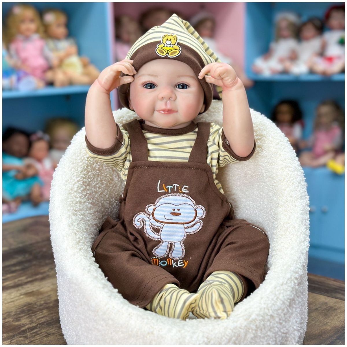 TIOZONEY - Muñeca bebe reborn vinilo de silicona juguetes para 50cm