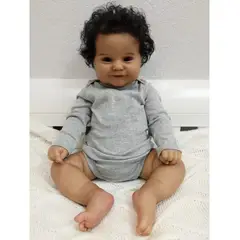 TIOZONEY - Muñeca bebe reborn vinilo de silicona juguetes para 50cm